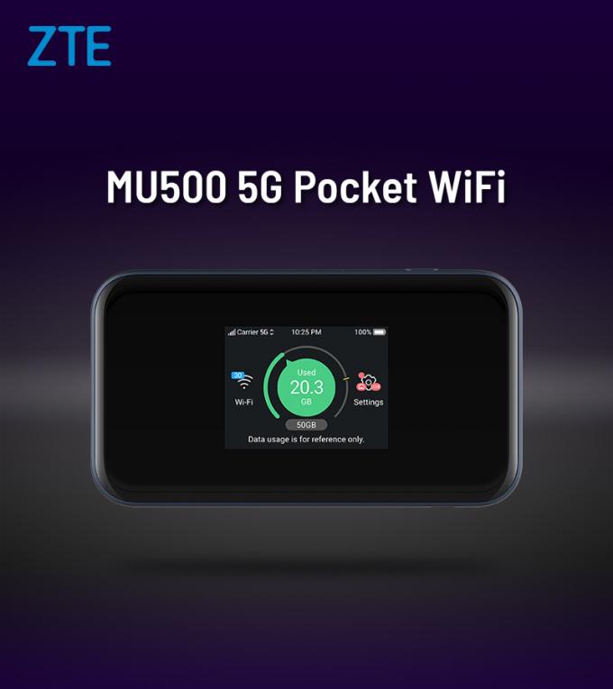 ZTE MU500 اصلی ZTE 5G Wi-Fi Pro 5G mm & sub 6GHz 4G CAT20 WiFi 6 + پورت LAN 0