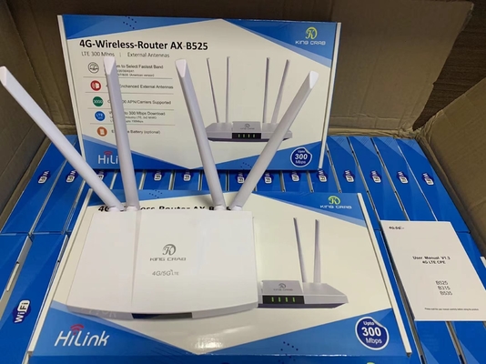 خرید B525 باتری 4 آنتن خارجی 300 مگابیت بر ثانیه قفل روتر 4G CPE WI-FI online manufacture