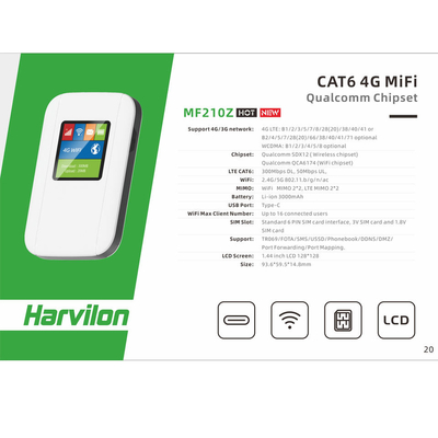 خرید 5V 1A 4G روتر وای فای موبایل در سفید / سیاه / طلایی / قرمز online manufacture