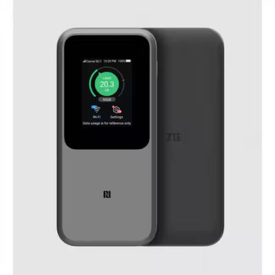 خرید ZTE MU5120 5G روتر وای فای قابل حمل U50 Pro 10000mah 27W شارژ سریع وای فای 6 3600Mbps Hotspot موبایل 5G روتر سیم کارت online manufacture