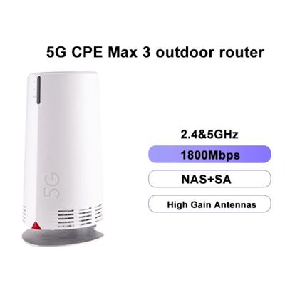 خرید 5G CPE Max 3 Outdoor Outdoor Mesh Wireless Unlocked LTE 5G CPE Hotspot Router Wifi 6 Routers online manufacture