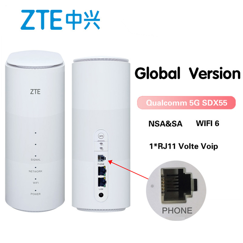 ZTE MC801A WIFI 6 مش روتر CAT22 دو بانده سیم کارت هات اسپات روتر بی سیم