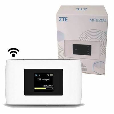 روتر Wi-Fi 4G LTE ZTE MF920U D680 Route Rmakita Router Power Backup